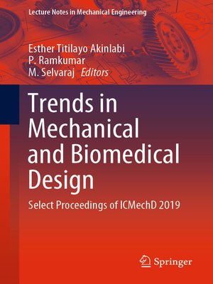 cover image of Trends in Mechanical and Biomedical Design